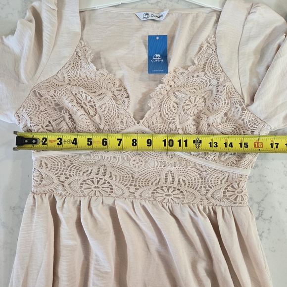 Cupshe Cream Lace Maxi Dress - Picture 10 of 16